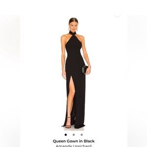 Amanda Uprichard Elegant Black Maxi Dress